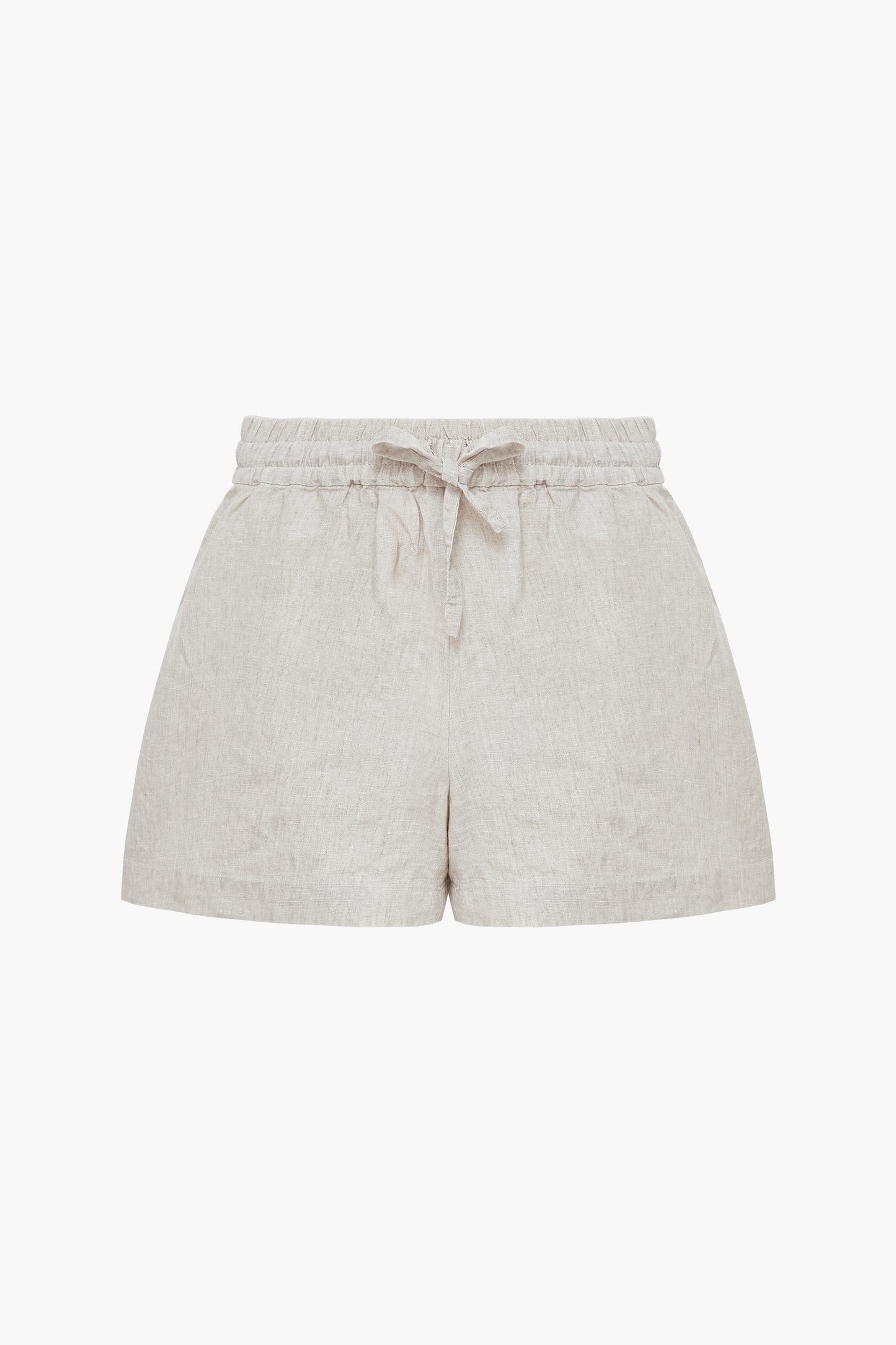 Linen shorts with elastic band "Sablé"