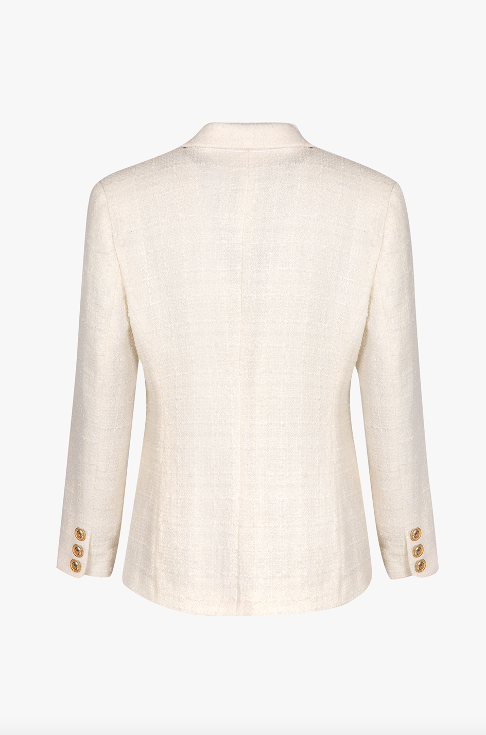 Double-buttoned tweed blazer " CRÉME DE LA CRÉME"