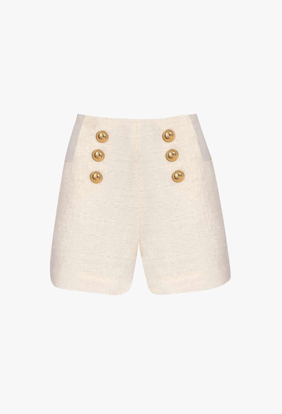 Tweed shorts with double-breasted buttons "CRÉME DE LA CRÉME"