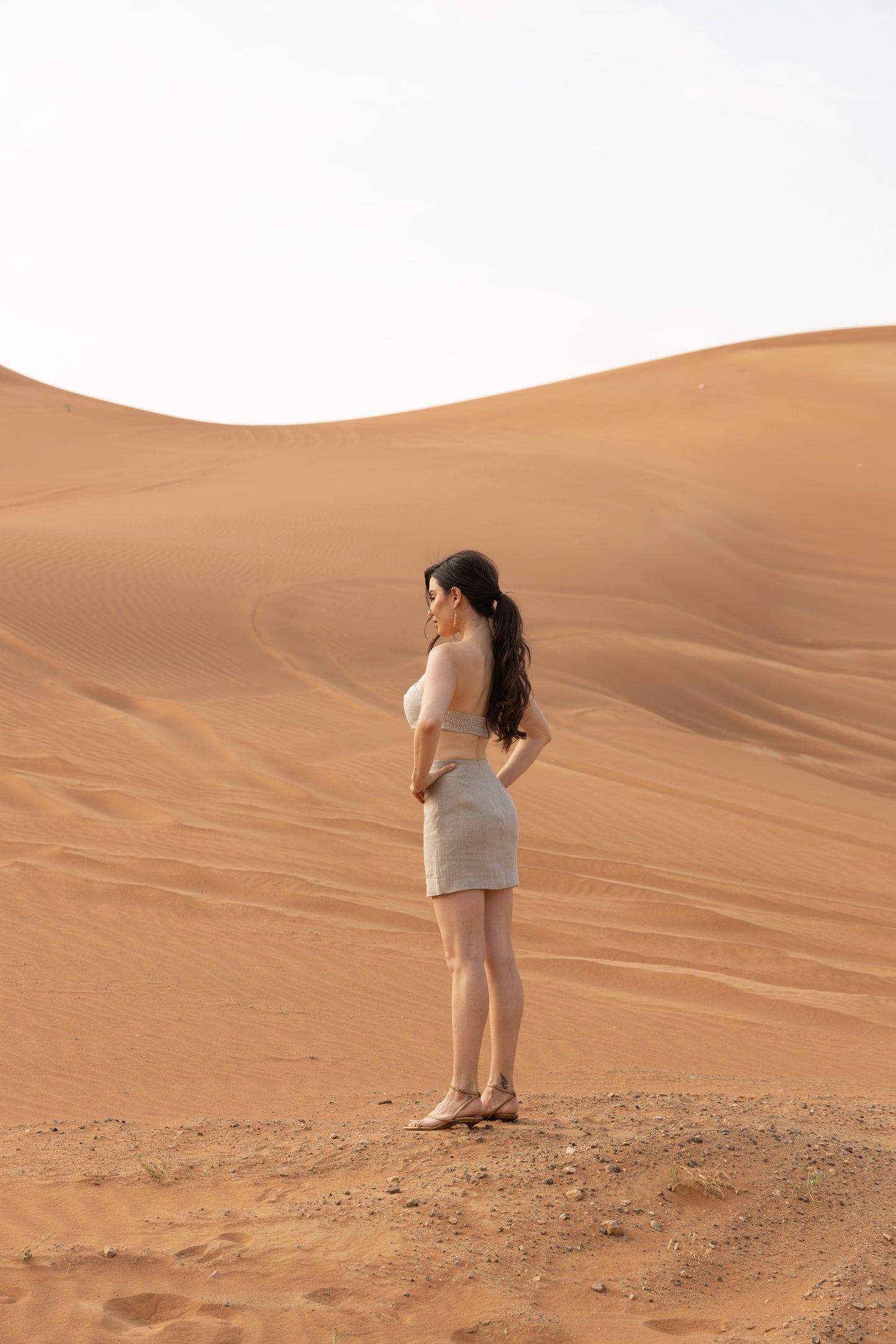 Linen skirt "Sablé"