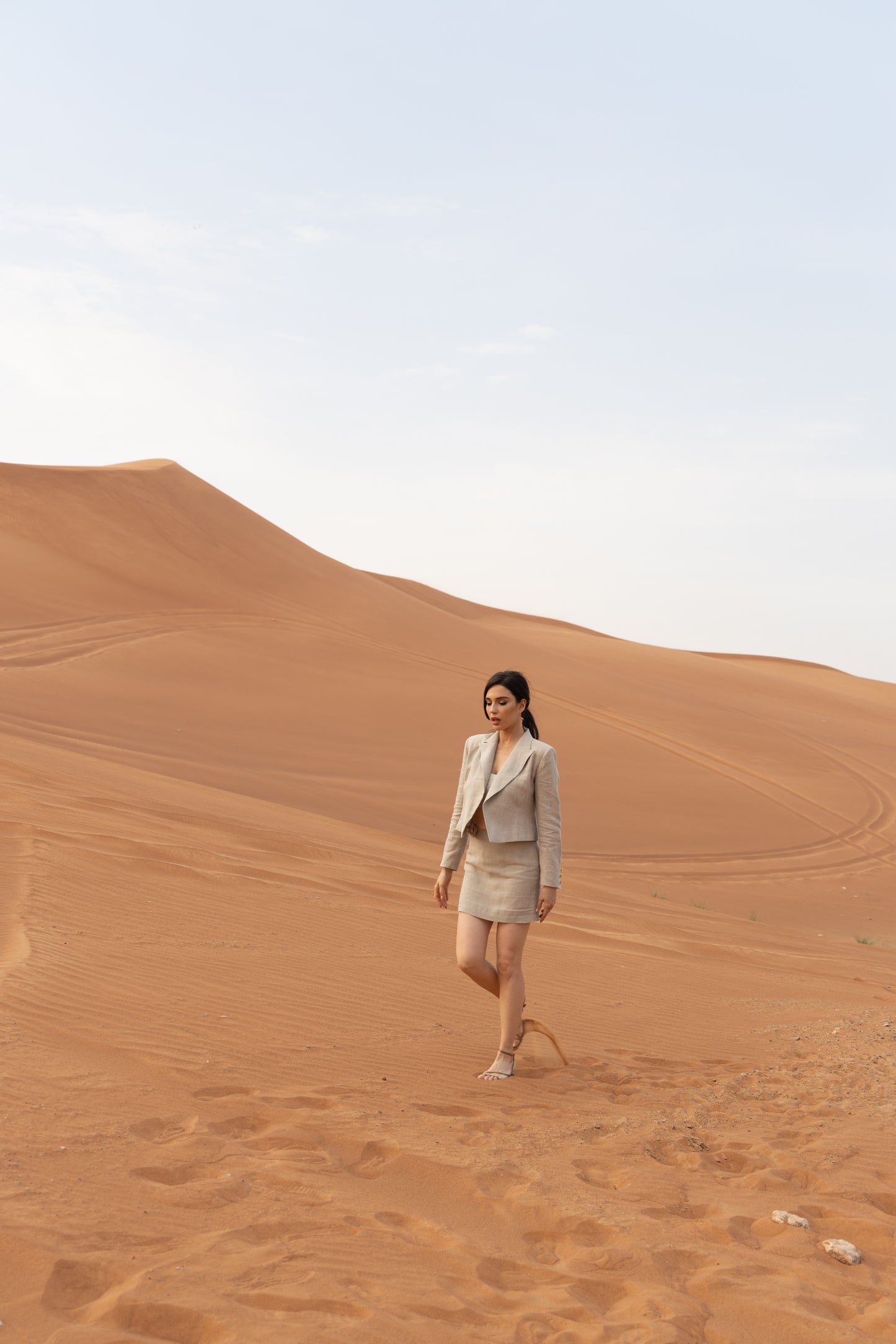 Linen skirt "Sablé"