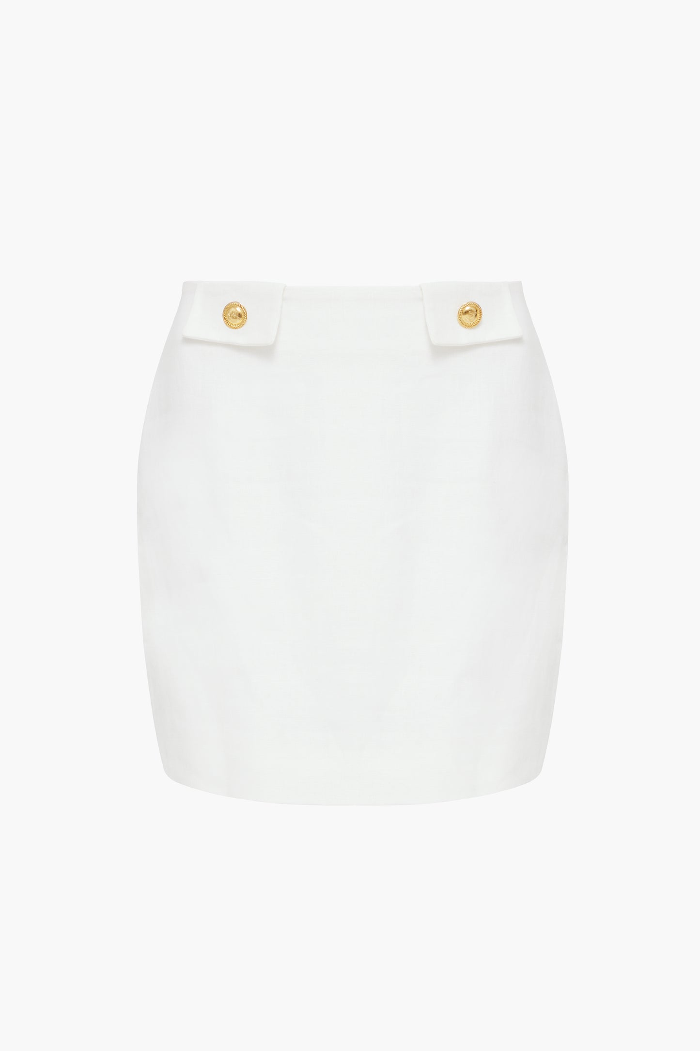 Linen skirt "Blanc de la nuit"