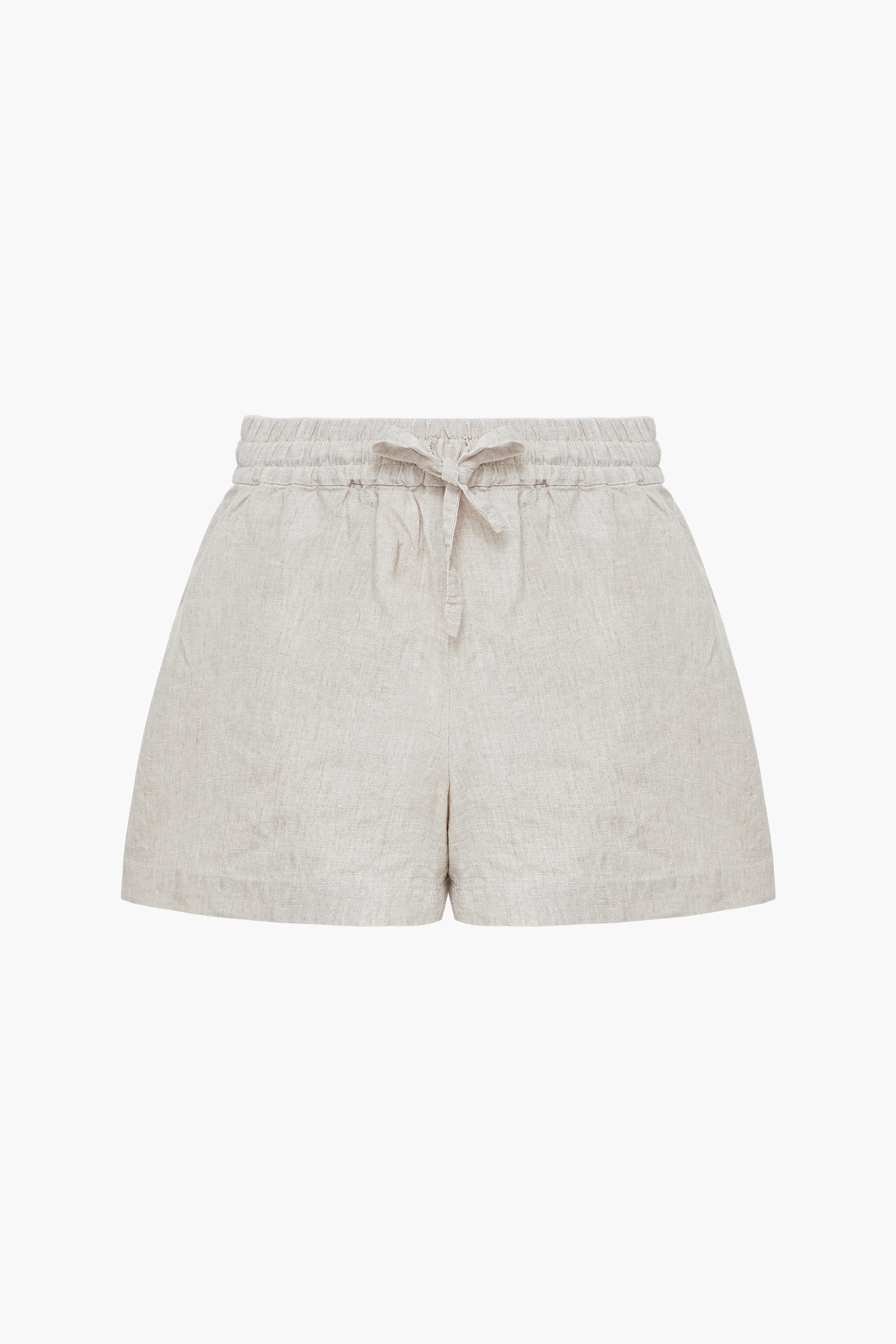 Linen shorts with elastic band "Sablé"