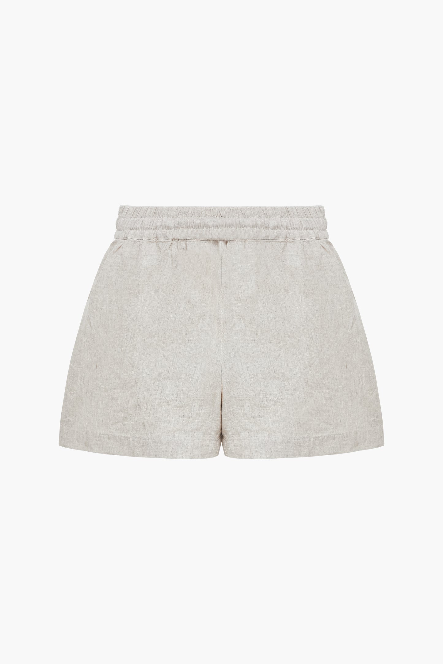 Linen shorts with elastic band "Sablé"