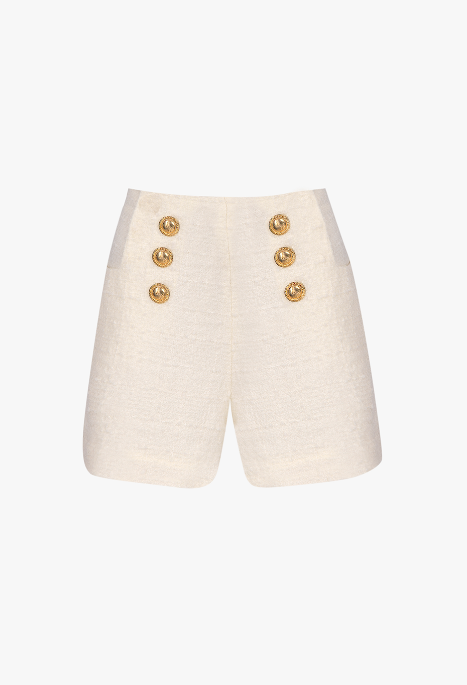 Tweed shorts with double-breasted buttons  "CRÉME DE LA CRÉME"